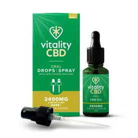 2400mg-4800mg Lemon Flavour CBD Oil Drops & Spray | 30ml
