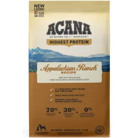 Acana Appalachian Ranch Grain-Free Dry Dog Food 25lb