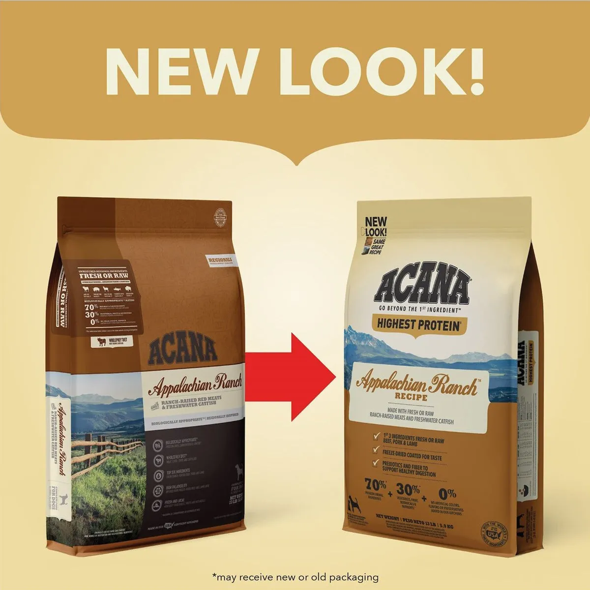 Acana Appalachian Ranch Grain-Free Dry Dog Food 25lb