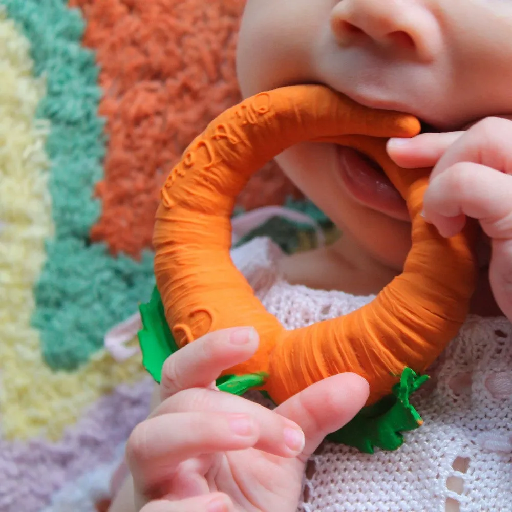 Carrot Natural Rubber Teether