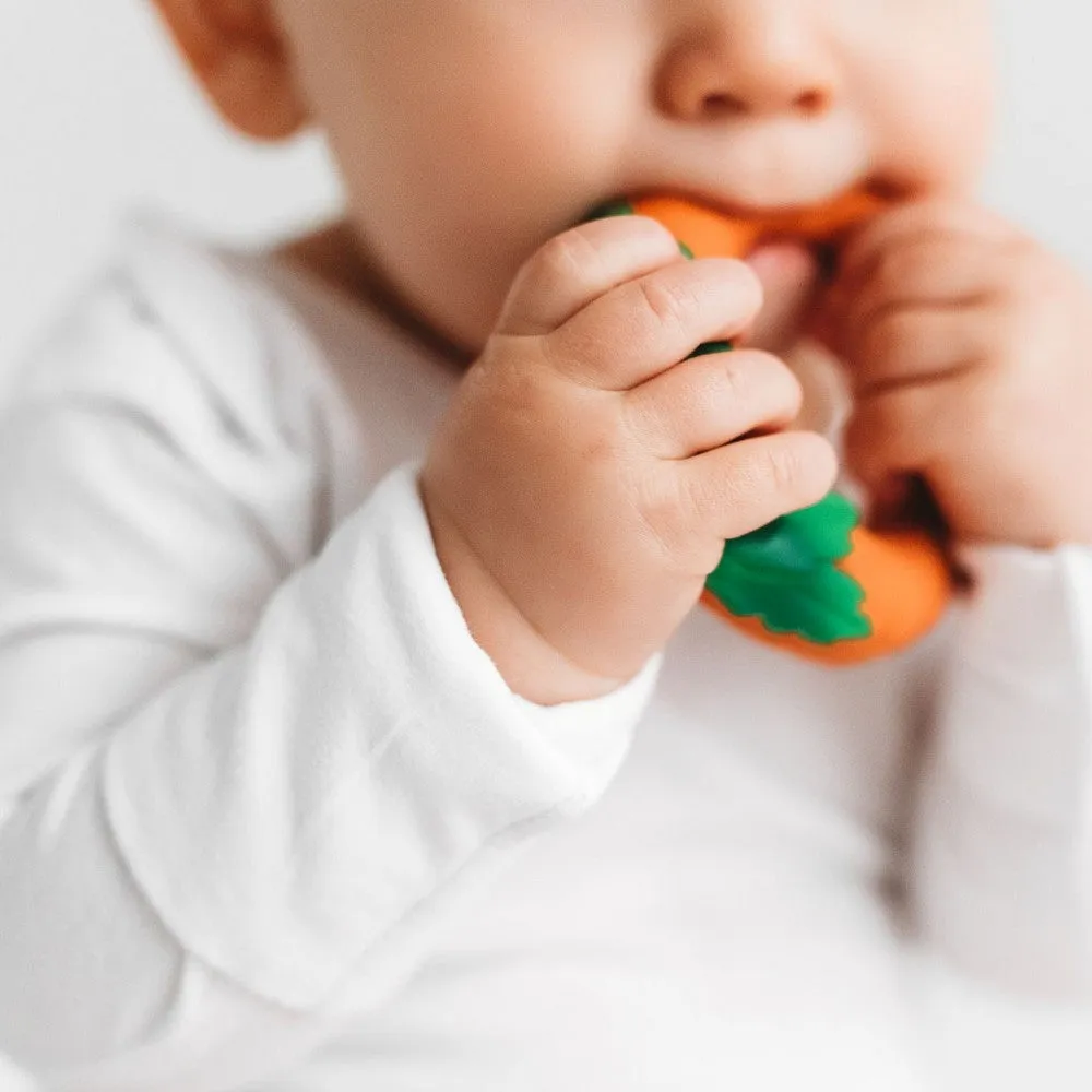 Carrot Natural Rubber Teether