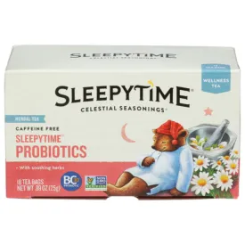 Celestial Seasonings - Herbal Tea Sleepytime   Probiotics, 18 Bags (Pack of 6)
