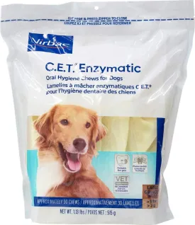 C.E.T. Enzymatic Oral Hygiene Chews for Large Dogs (51  Pounds) - 90 (chews) by Virbac