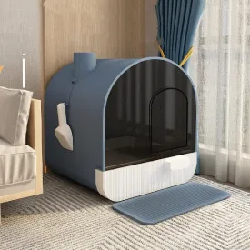 Closed Cat Litter Hooded Tray