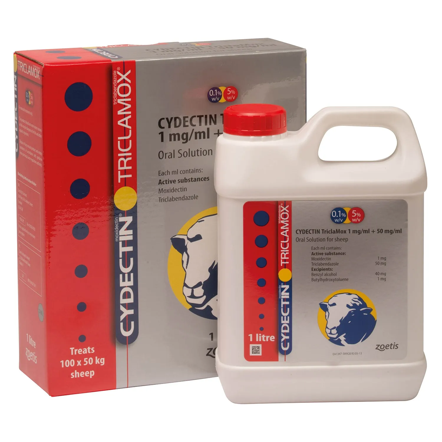 Cydectin TriclaMox 1 mg/ml   50 mg/ml Oral Solution for Sheep