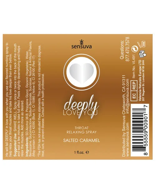 Deeply Love You Throat Relaxing Spray - 1 Oz Salted Caramel