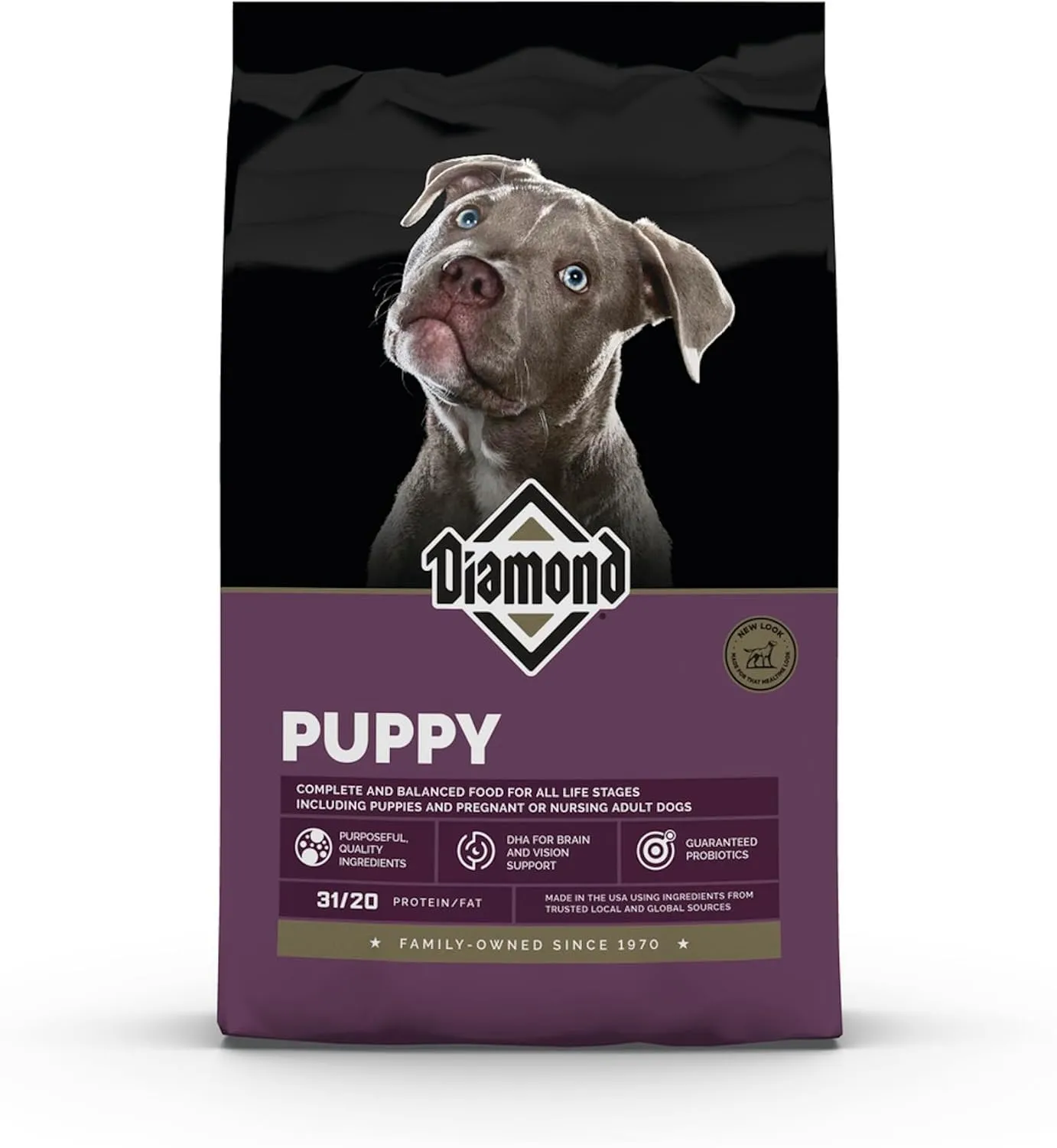 Diamond Premium Puppy is a Complete and Balanced Dry Dog Food Formula with Protein, Probiotics, and Healthy Fat That Provide High Nutritional Value in Growing Puppies 20lb