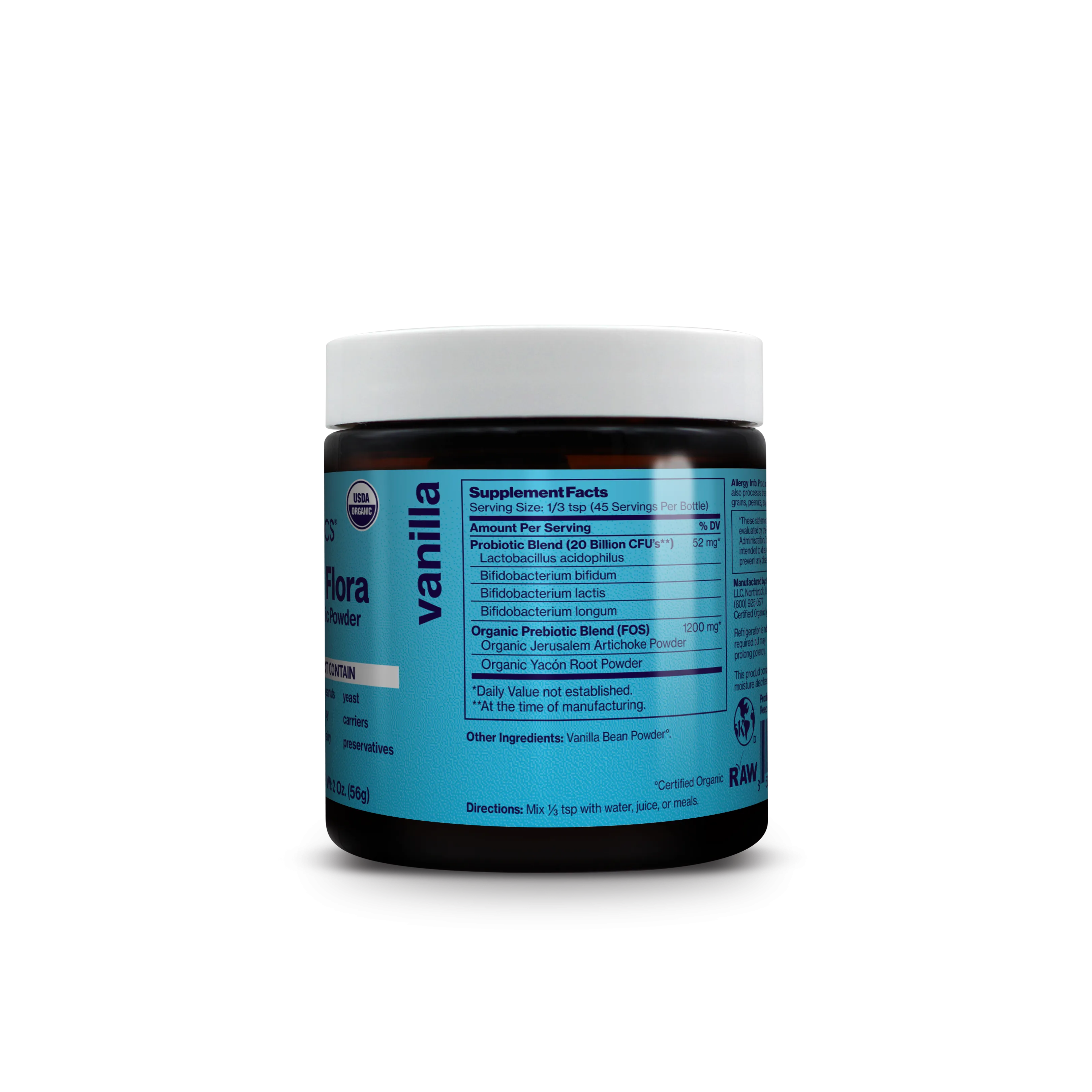 FRIENDLIER FLORA - PROBIOTIC & PREBIOTIC POWDER - Vanilla