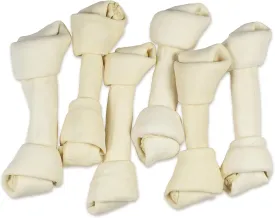 hotspot pets 5 Pack - 8-9 Inch Large Rawhide Dog Chew Bones - Made from Grass Fed Brazilian - Great for Dental & Oral Care for Aggressive Chewers Large Dogs (5 Pack)