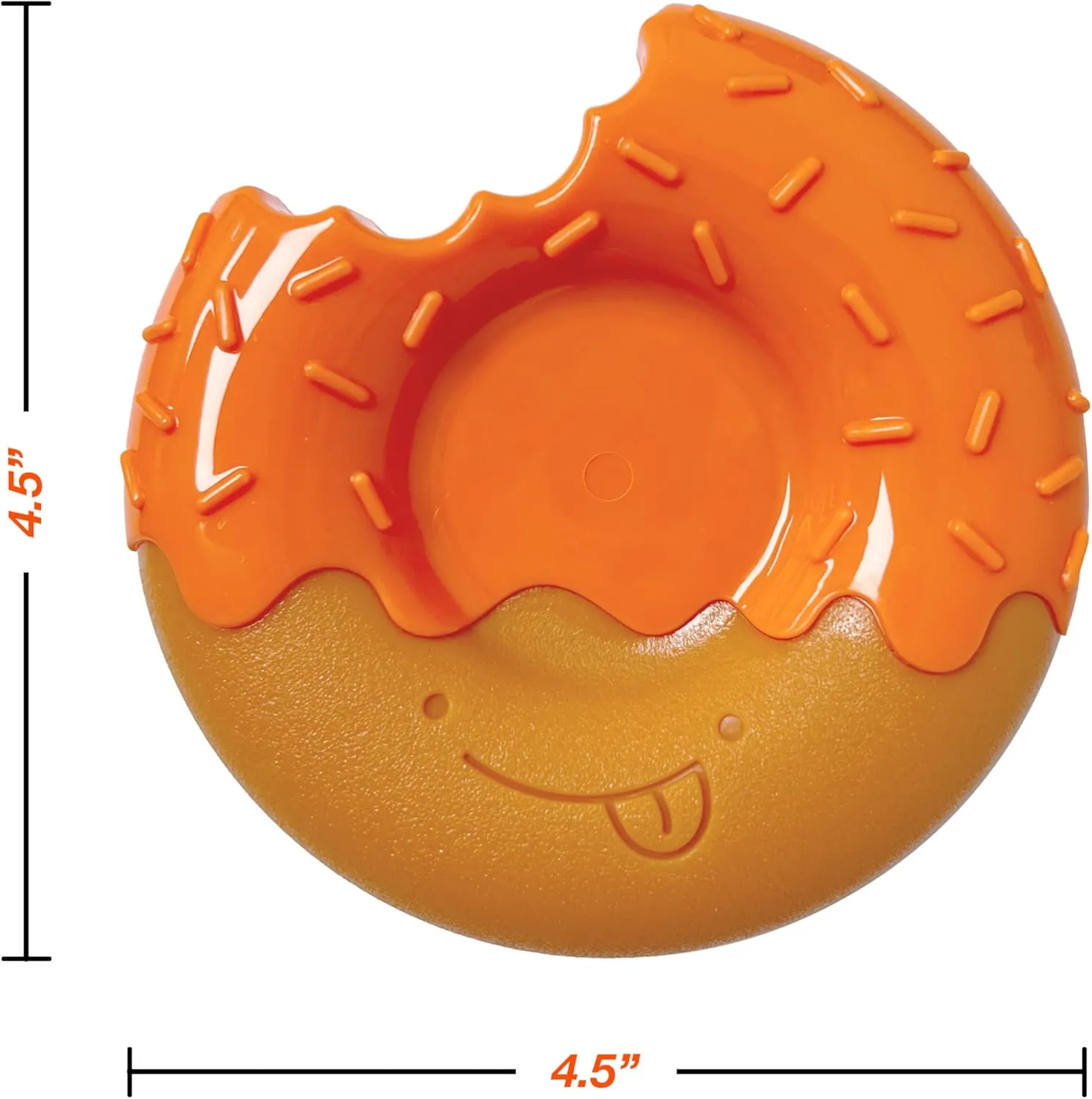 Nylabone Limited Edition 70th Birthday Donut Power Chew Toy for Dogs, Durable & Tough Dog Toys for Aggressive Chewers, Pumpkin & Peanut Butter Flavor, Large - Up to 50 lbs (1 Count)