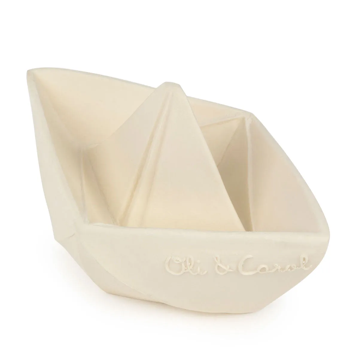 Oli & Carol Origami Boat - White