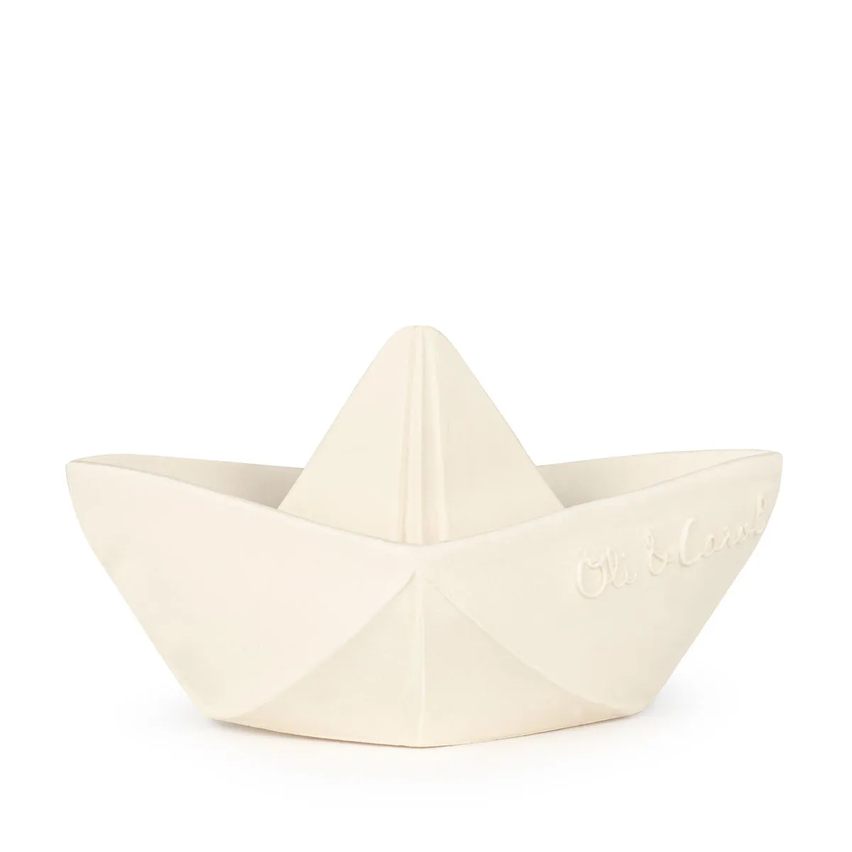 Oli & Carol Origami Boat - White