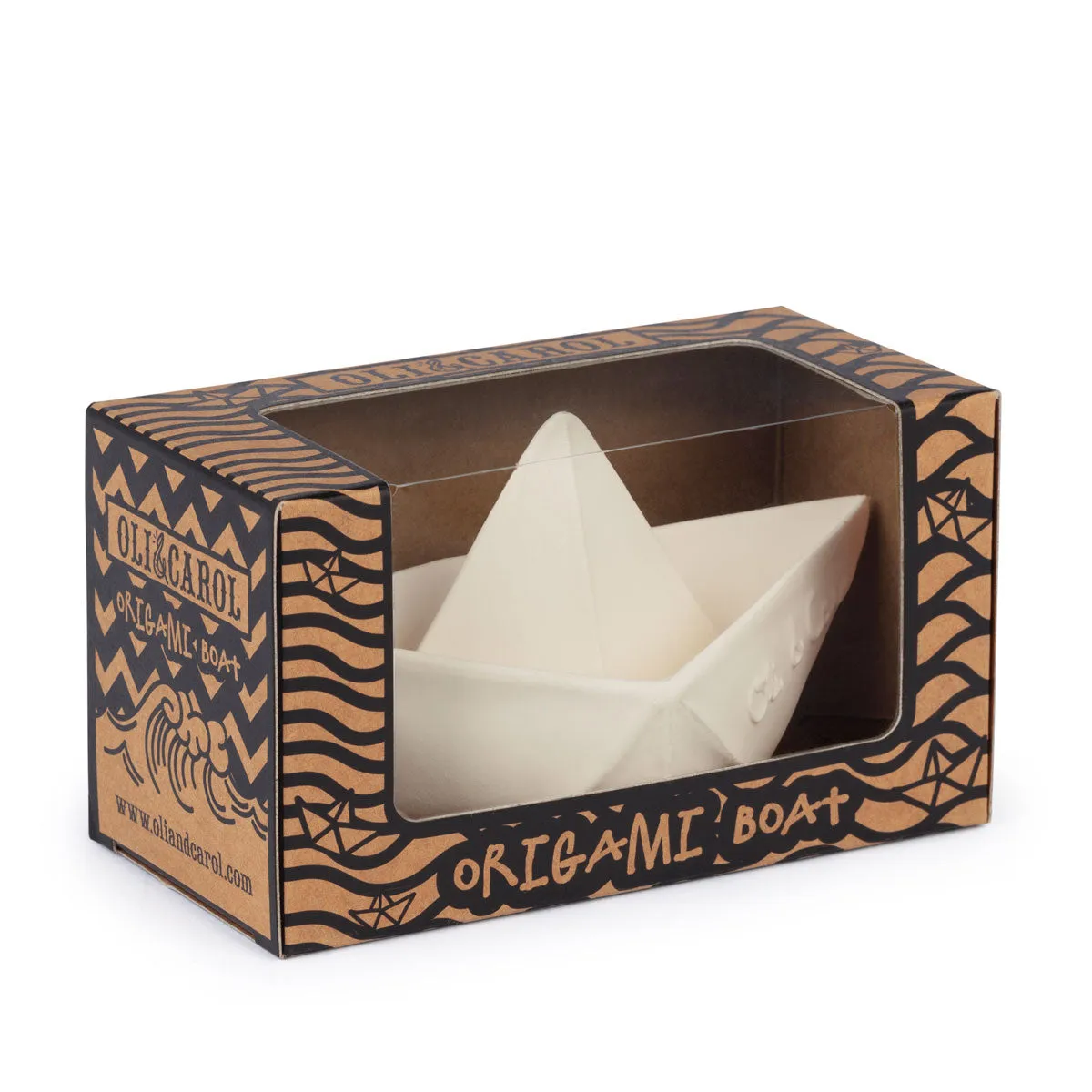 Oli & Carol Origami Boat - White