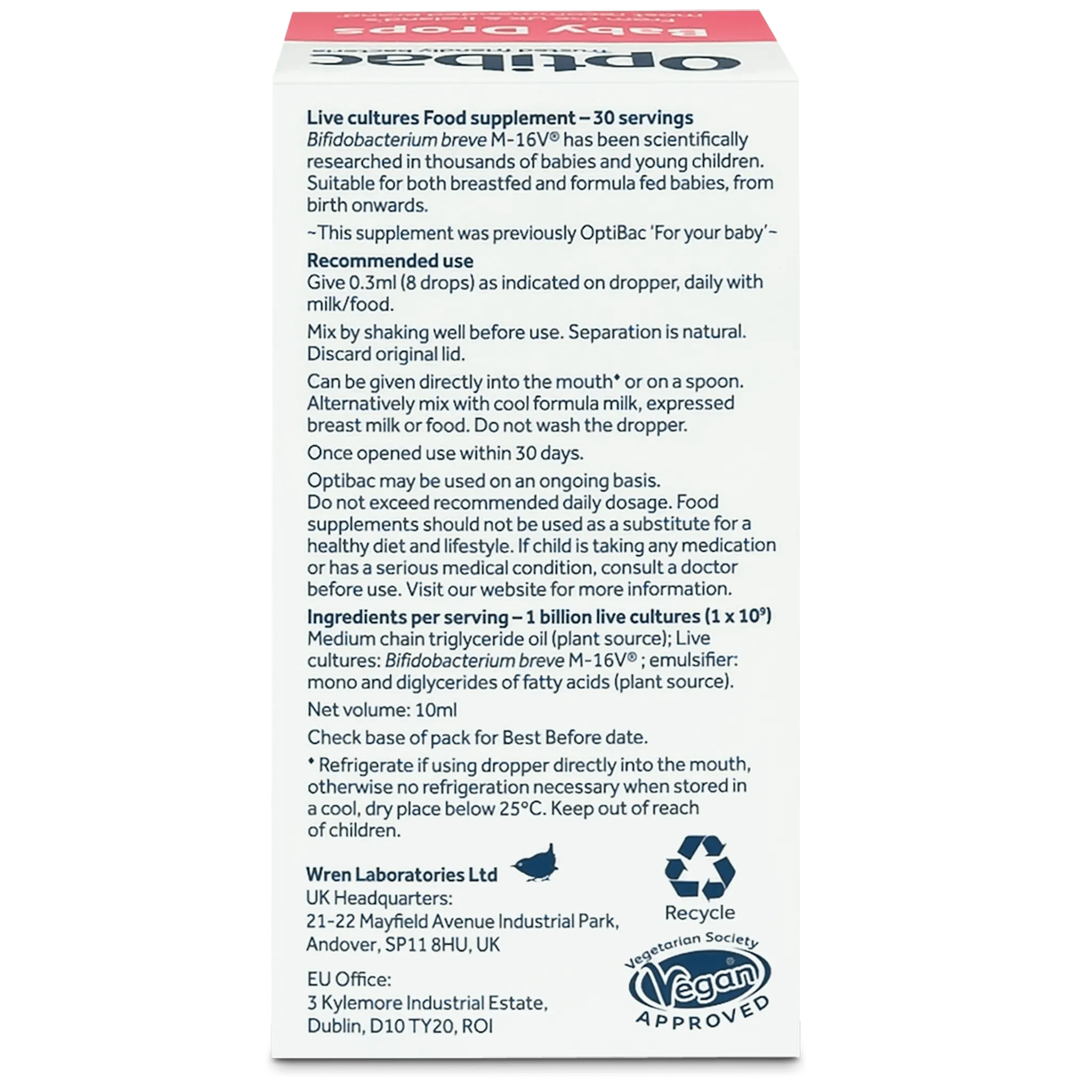 OptiBac For Your Baby 30 Drops