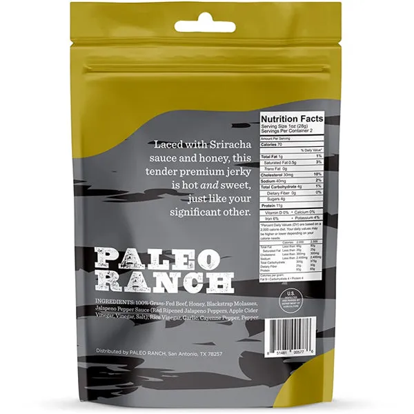Paleo Ranch Tender Premium Beef Jerky 8pk