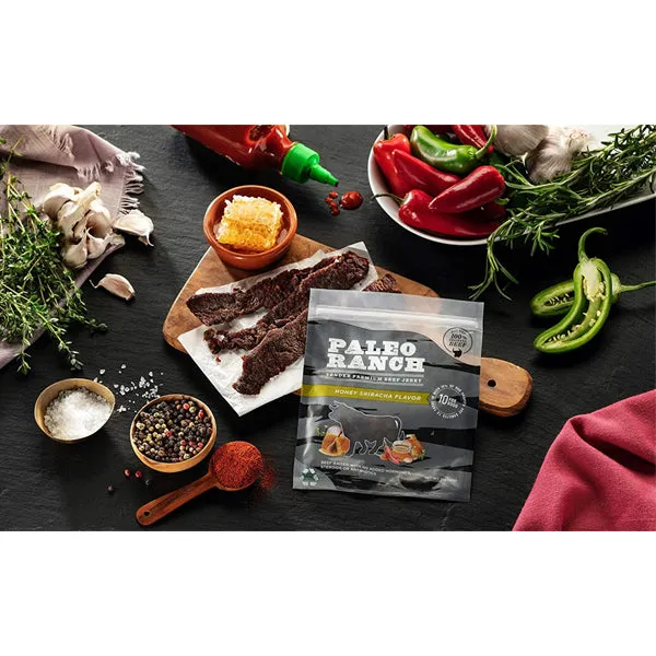 Paleo Ranch Tender Premium Beef Jerky 8pk