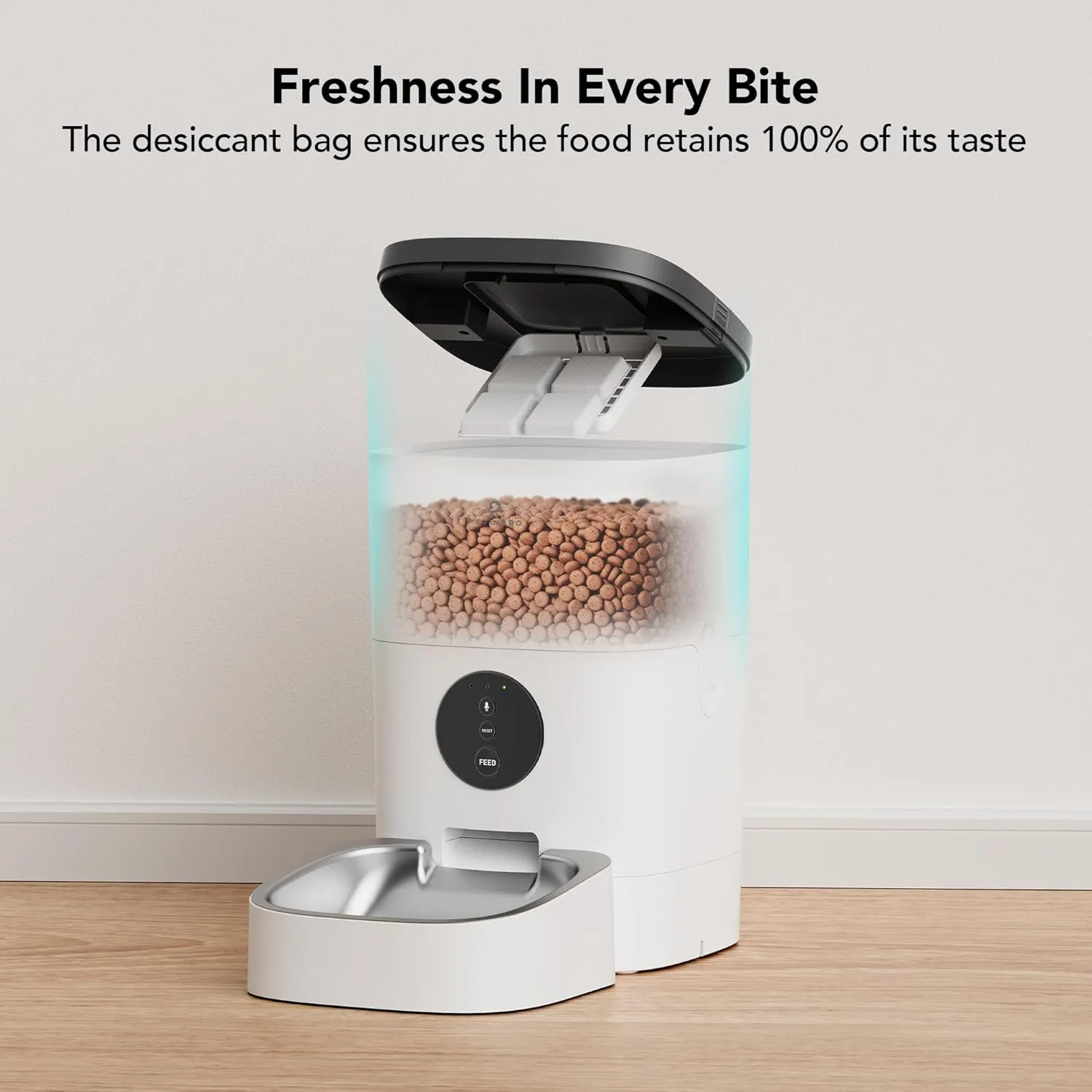 PETLIBRO Automatic Cat Feeder, Wi-Fi Automatic Cat Food Dispenser with Timer Interactive Voice Recorder, Auto Cat Feeder with 1-4 Meals Control Dry Food