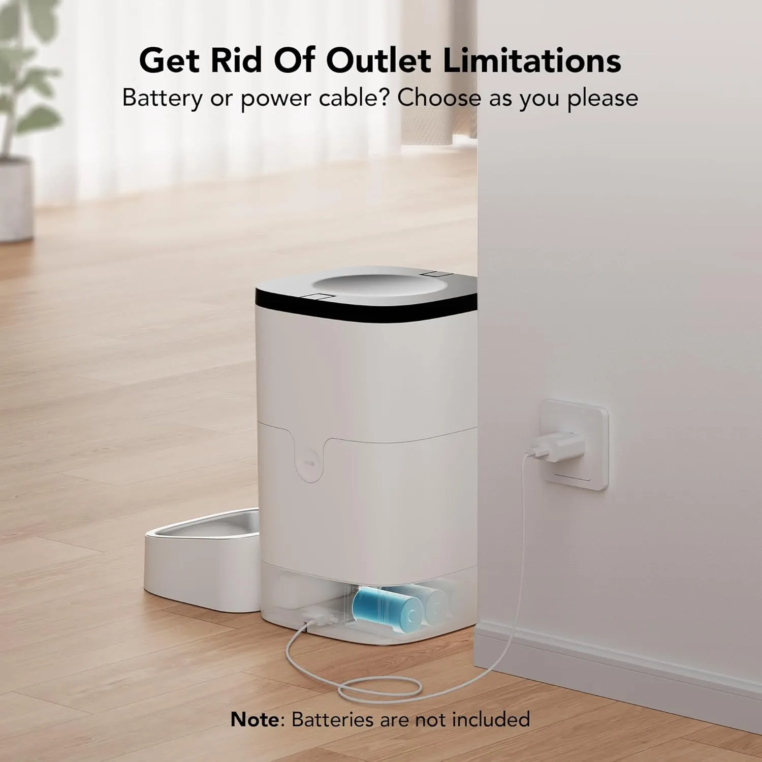 PETLIBRO Automatic Cat Feeder, Wi-Fi Automatic Cat Food Dispenser with Timer Interactive Voice Recorder, Auto Cat Feeder with 1-4 Meals Control Dry Food