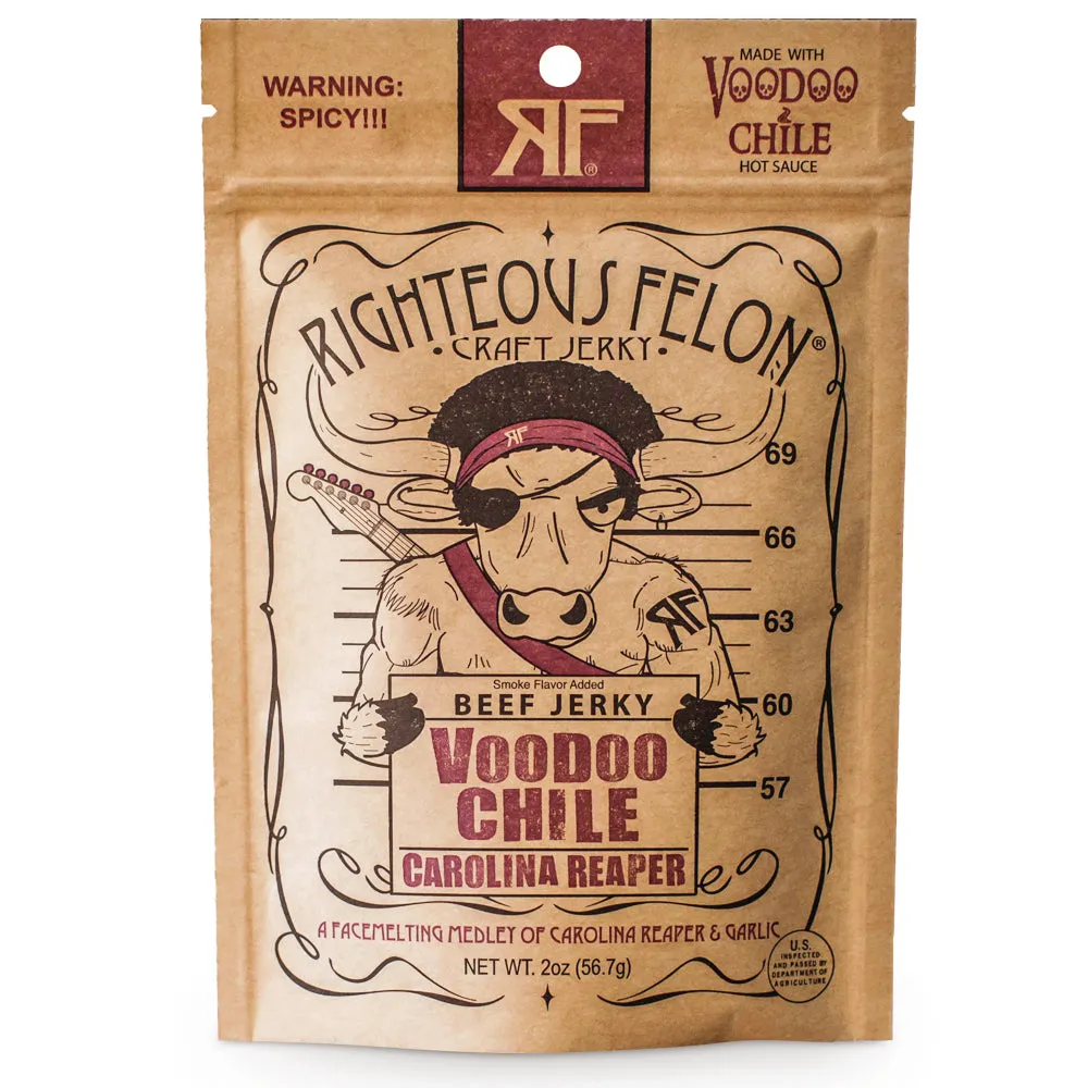 RIGHTEOUS FELON VOODOO CHILE BEEF JERKY