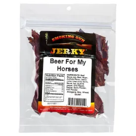 Smoking Gun Jerky Beer for My Horses Beef Jerky 2.75 Oz Bag 8-56409-00205