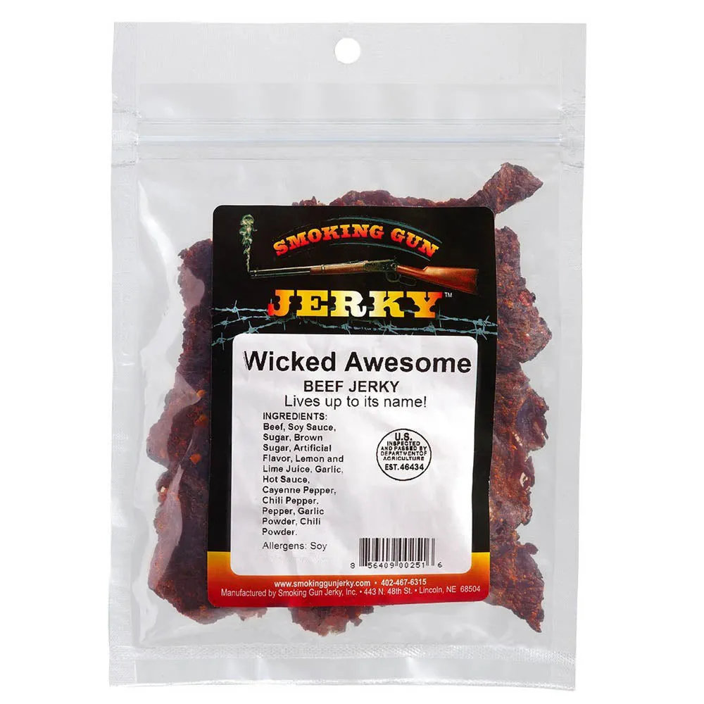 Smoking Gun Jerky Wicked Mary Flavor Beef Jerky 2.75 Oz Bag 8-56409-00203