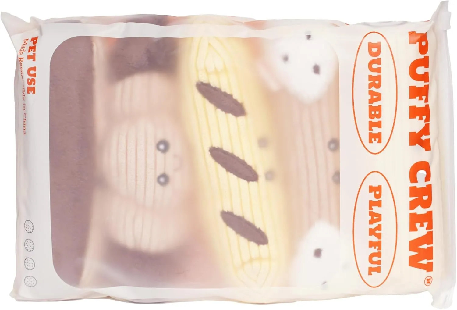 Squeaky Dog Plush Toy, Bakery Bite_Stick Collection, 8", for Small and Medium Dogs (5 in 1, Small)