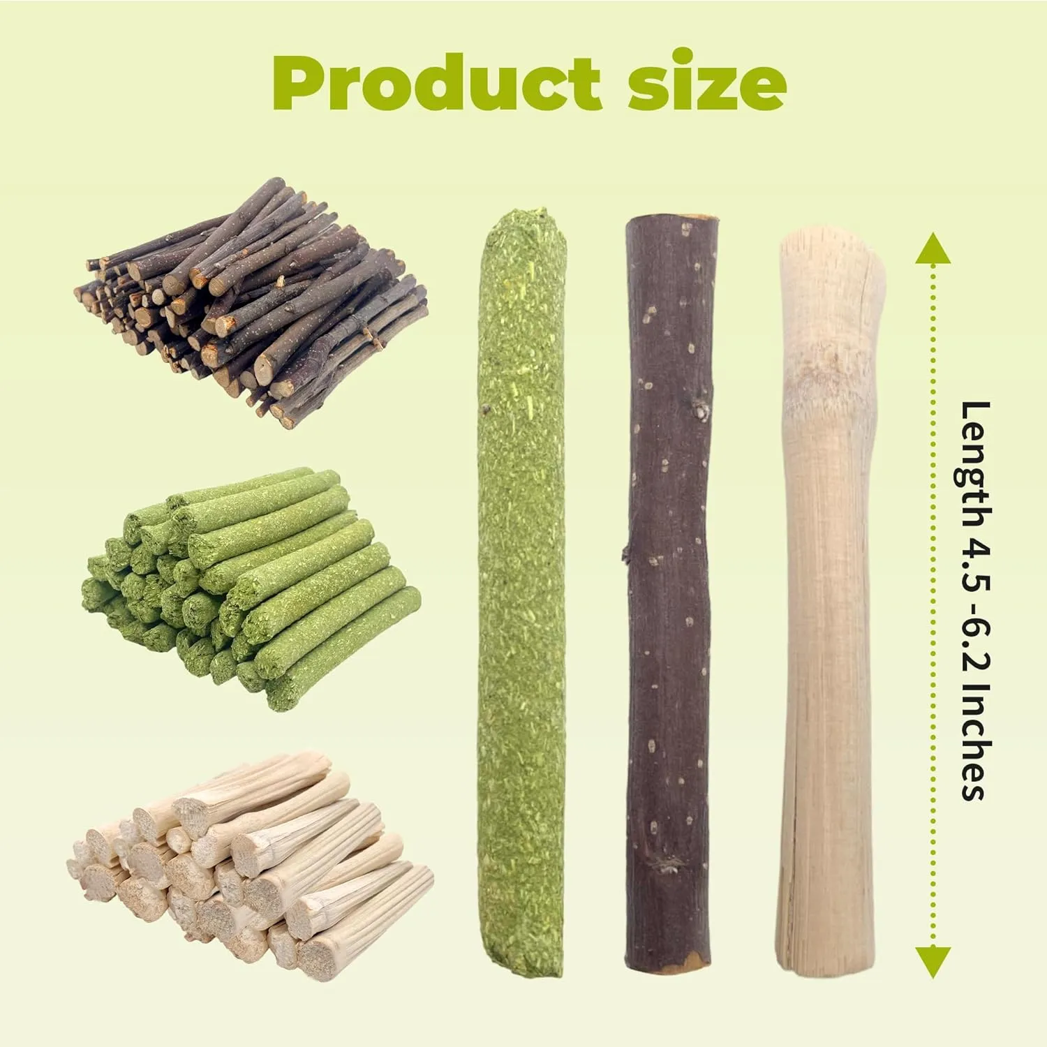 Sweet Bamboo 250g Natural Molar Wood Treats Toys for Small Animals, Rabbits, Guinea Pig, Bunny, Hamster, Rat, Chinchillas